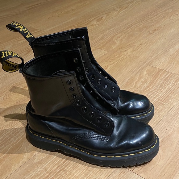 Dr. Martens Other - Doc Martens Black Leather Lace-Up Boots